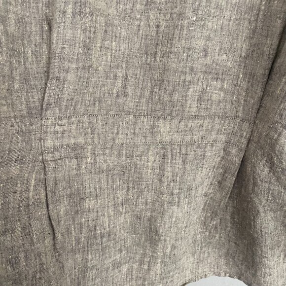 FLAX shacket jacket tunic button down - Picture 4 of 6
